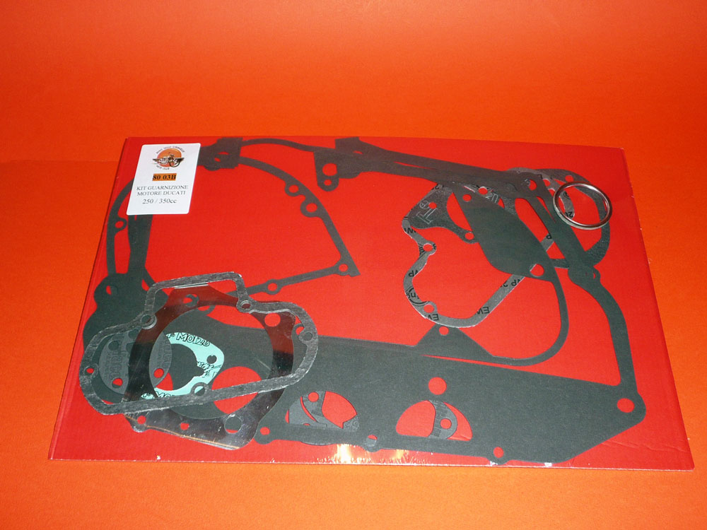 Kit guarnizioni motore in carta monocilindrici Ducati carter larghi  250-350cc