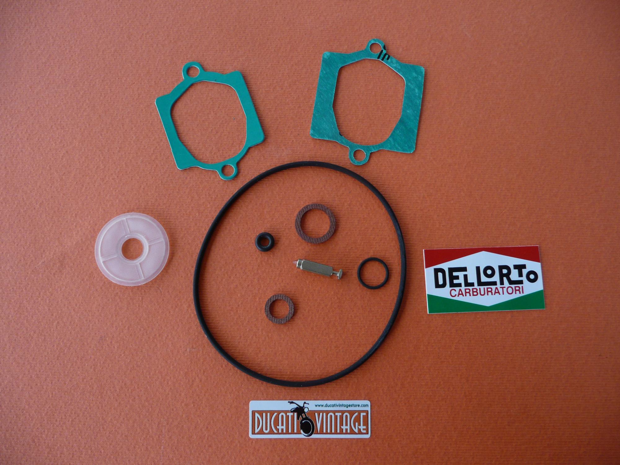Genuine Dellorto VHB Carburetor Gasket Set – Fits Guzzi, Morini, Ducati Motorcycles 8 thumbnail image