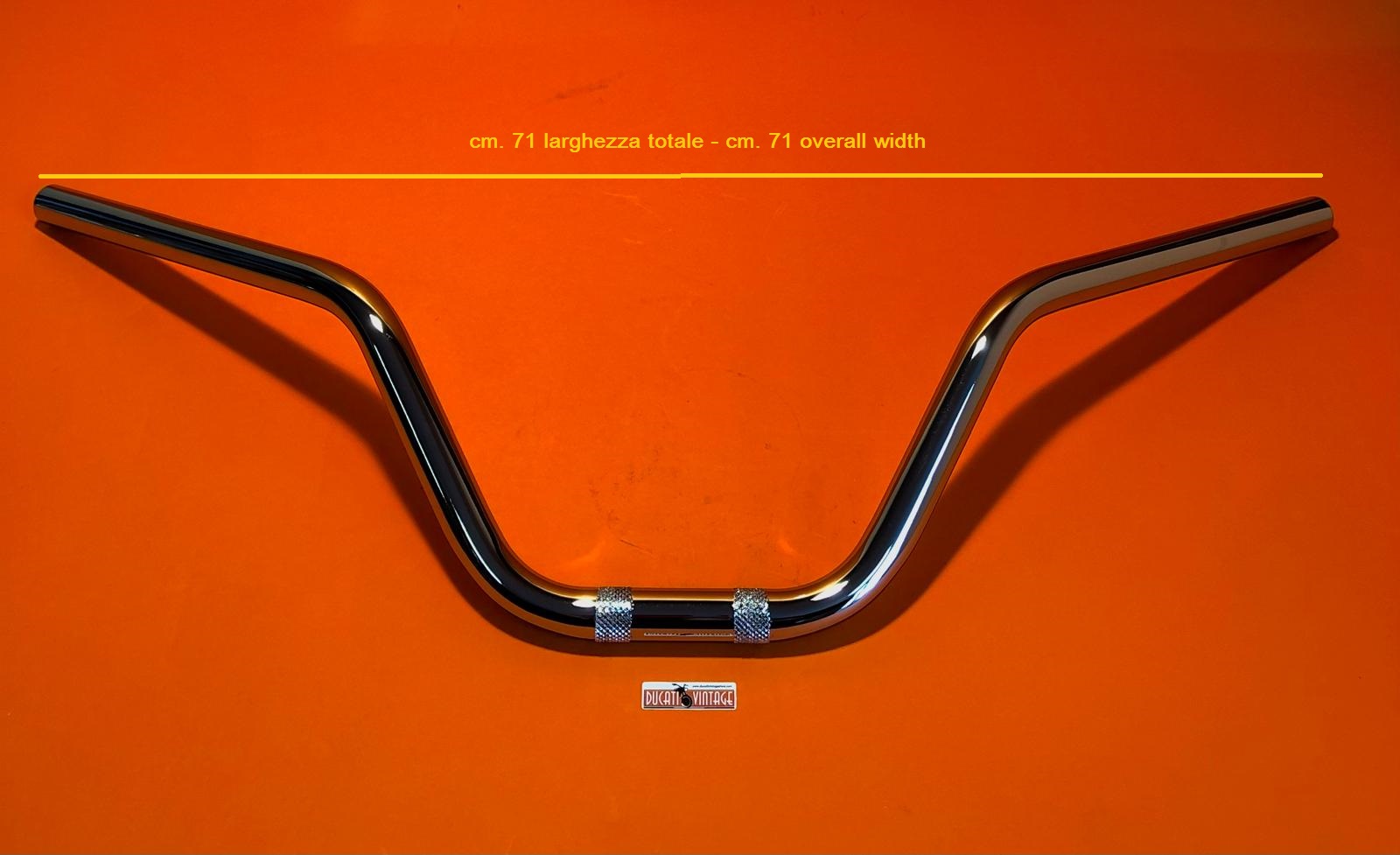 Manubrio cromato cm. 71 tipo SPORT per monocilindrico Ducati Scrambler