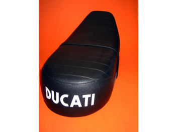 Sella rigata con scritta Ducati per Ducati Scrambler 250 350 450 1° serie