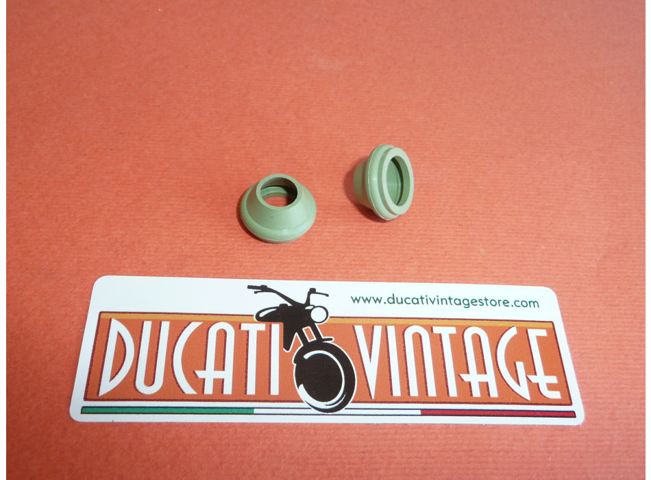 2 cappucci valvole in VITON per monocilindrici Ducati carter larghi