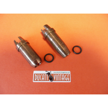 2 guida valvola per tutti i monocilindrici Ducati carter larghi con testa Desmo 