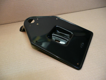 Porta targa CEV in metallo verniciato nero per Ducati GT 750 e 900 SS  '73-'77