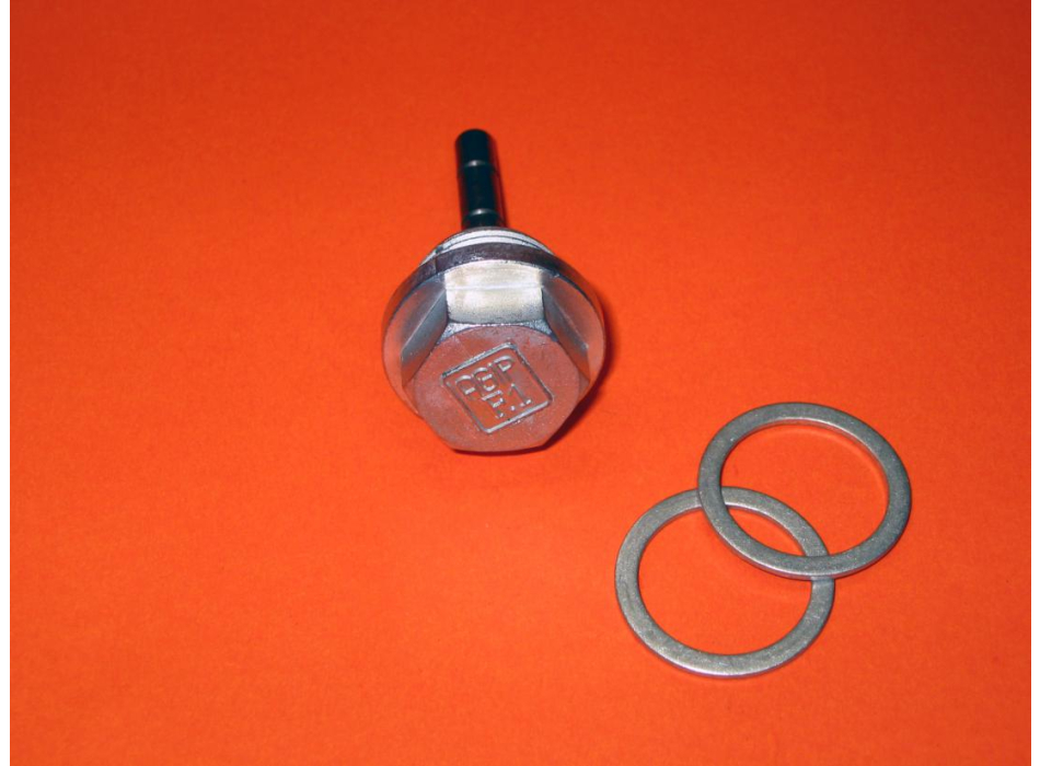 Tappo livello olio con astina  +  2 guarnizioni alluminio per Ducati 750 GT-S-SS