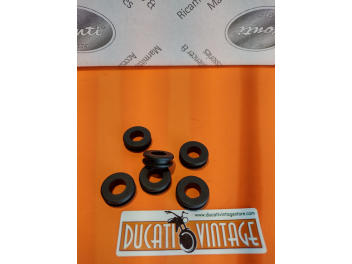 6 supporti in gomma per fianchetti in vetroresina per Ducati Desmo Yellow