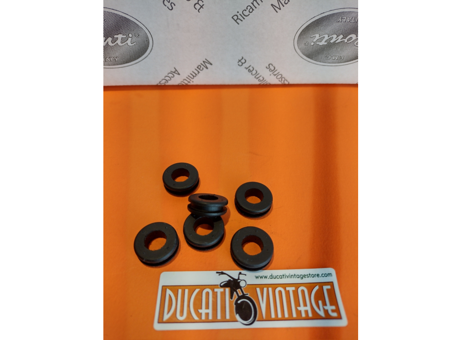 6 supporti in gomma per fianchetti in vetroresina per Ducati Desmo Yellow