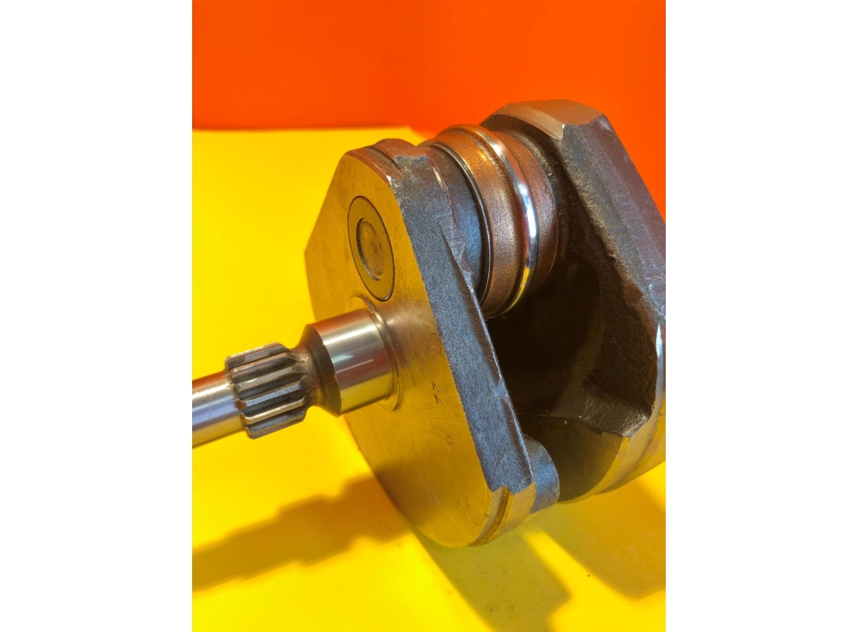 Albero motore originale, totalmente ricondizionato, per monocilindrici Ducati carter larghi 450cc Scrambler (1968/1976)