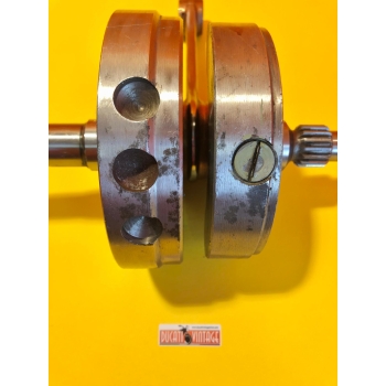 Albero motore originale, totalmente ricondizionato, per monocilindrici Ducati carter larghi 450cc Scrambler (1968/1976)