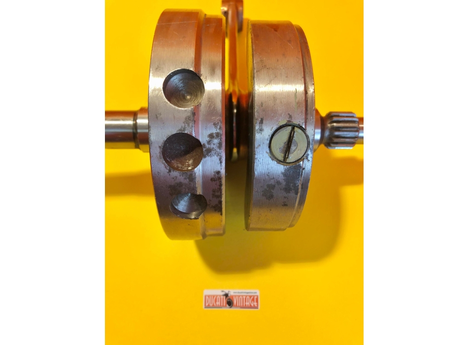 Albero motore originale, totalmente ricondizionato, per monocilindrici Ducati carter larghi 450cc Scrambler (1968/1976)