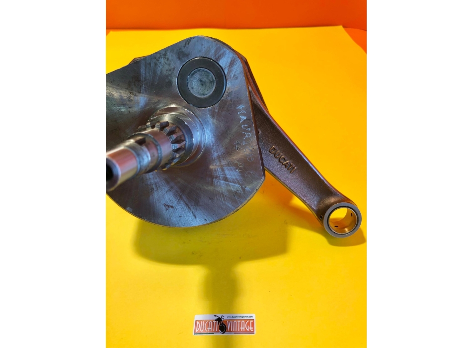 Albero motore originale, totalmente ricondizionato, per monocilindrici Ducati carter larghi 450cc Scrambler (1968/1976)