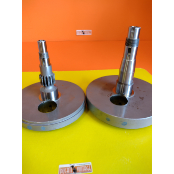 Albero motore originale, usato, rigenerato, in ottimo stato, per monocilindrici Ducati carter larghi 250cc Scrambler, Desmo, RT