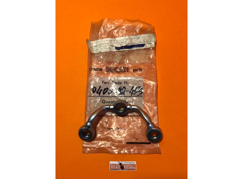 Cannetta raccordo olio ORIGINALE per monocilindrici Ducati carter larghi e stretti