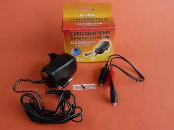 Caricabatteria per batterie piombo-gel 12V con mantenimento automatico di carica