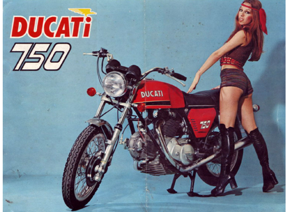 Collettore scarico sx testa verticale originale Conti Ducati 750GT, Ducati 750S 