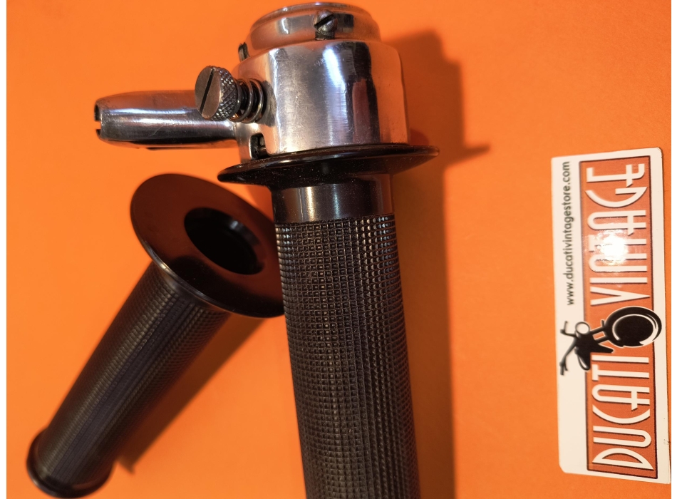 Comando acceleratore SUPERPRATIC originale, completo di manopole, per Ducati Scrambler, Ducati Desmo, Ducati RT