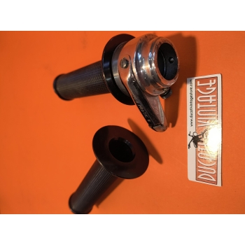 Comando acceleratore SUPERPRATIC originale, completo di manopole, per Ducati Scrambler, Ducati Desmo, Ducati RT