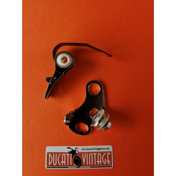 Contatti (puntine) originali per Ducati monocilindrici accensione spinterogeno