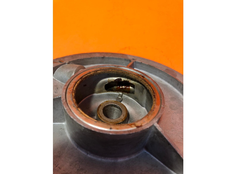 Coperchio mozzo anteriore freno a tamburo Ducati d’epoca – Ø ~190 mm