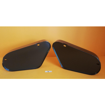 Coppia di bauletti portafiltro e portaoggetti replica per Ducati Desmo Yellow