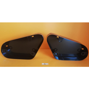 Coppia di bauletti portafiltro e portaoggetti replica per Ducati Desmo Yellow