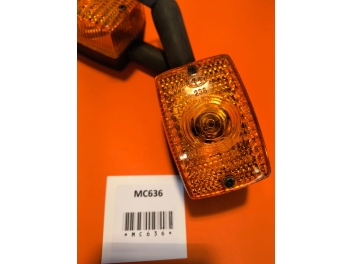 Coppia di indicatori di direzione rettangolari CEV per moto anni '70