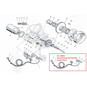 Coppia pickup per Ducati Pantah compatibile accensione elettronica Bosch