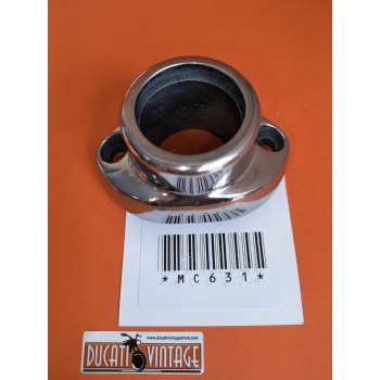 Flangia alluminio base per canotto coppia conica (protezione distribuzione) per monocilindrico Ducati 450cc, originale, usato in stato eccellente