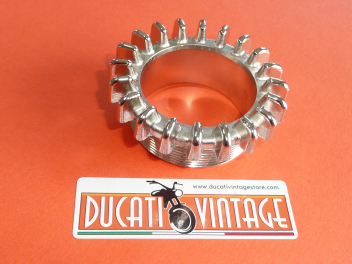 Ghiera collettore di scarico 52 x 1,5M per Ducati bicilindrici coppie coniche
