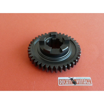 Ingranaggio cambio 2°velocità Z=38 per tutti monocilindrici Ducati carter larghi