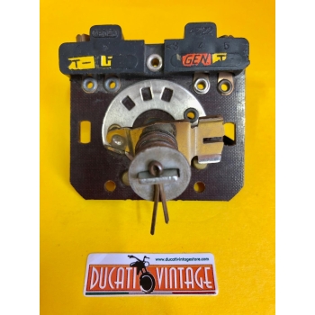 Interruttore commutatore luci ORIGINALE, nuovo, per fanale anteriore Aprilia Ø 130 e Ø 150 mm per Ducati carter stretti e carter larghi, Ducati Elité, Mach1,MK3, Monza, Ducati Scrambler 1° serie