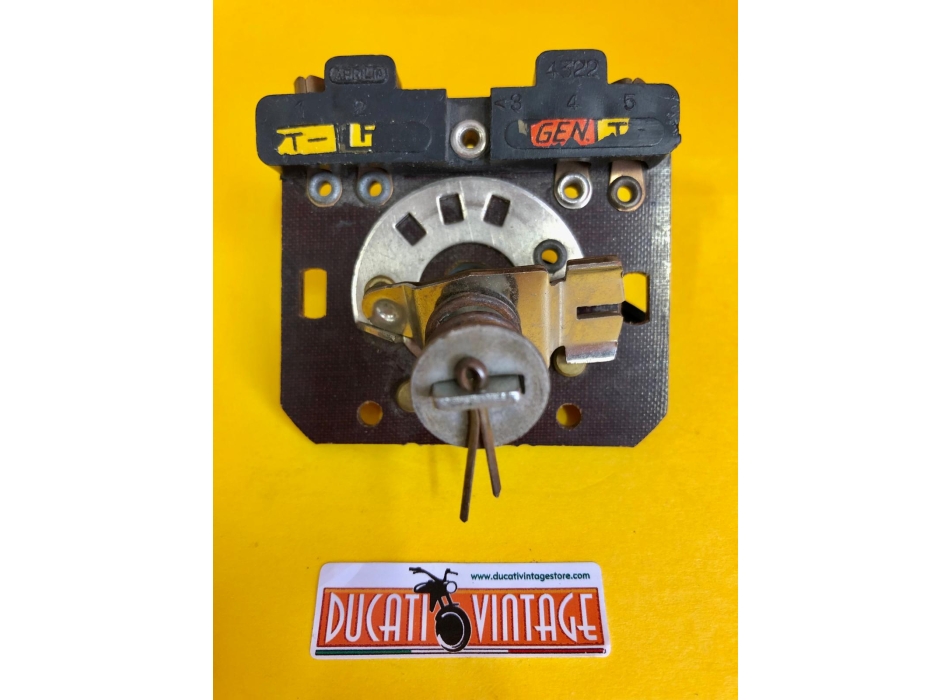 Interruttore commutatore luci ORIGINALE, nuovo, per fanale anteriore Aprilia Ø 130 e Ø 150 mm per Ducati carter stretti e carter larghi, Ducati Elité, Mach1,MK3, Monza, Ducati Scrambler 1° serie