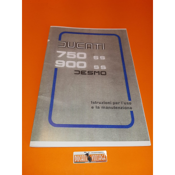 Istruzioni per l'uso e la manutenzione Ducati 750/900 SS Super Sport DESMO