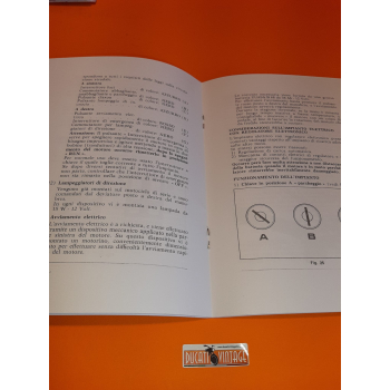 Istruzioni per l'uso e la manutenzione Ducati 860cc. motociclo bicilindrico monoalbero