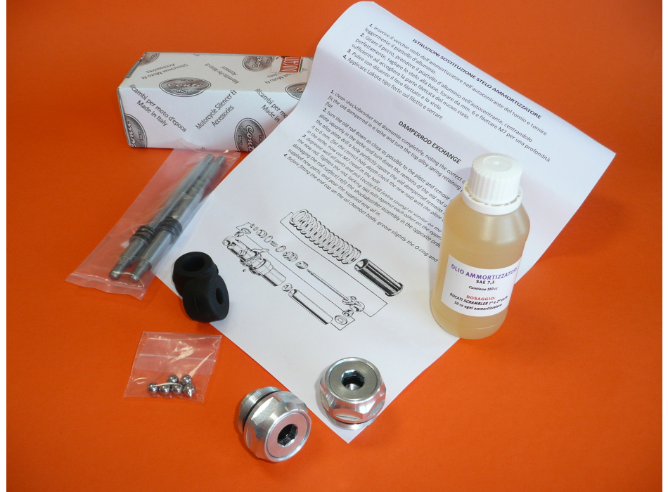 Kit 2 revisione ammortizzatori Ducati Scrambler 250 350 450 1° e 2° serie