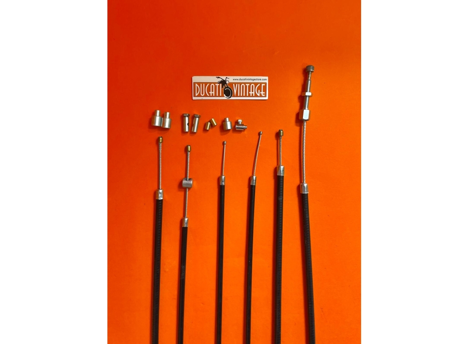 Kit cavi con morsetti: freno anteriore - starter - acceleratore - frizione – alzavalvoleper Ducati Scrambler 350 450 2° serie