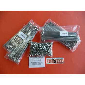 Kit completo raggi Alpina in acciaio inox per Ducati Scrambler, misure originali