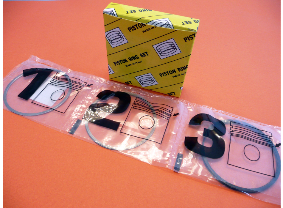 Kit fasce elastiche con raschiaolio 87.0 per monocilindrico Ducati carter largh