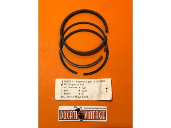 Kit originale n. 3 fasce elastiche con raschiaolio ø80.0 per Ducati 750 S/SS
