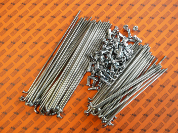 Kit raggi Alpina acciaio inox per Ducati RT 3,5x196 e 3,5x155 + nipples per Ducati RT