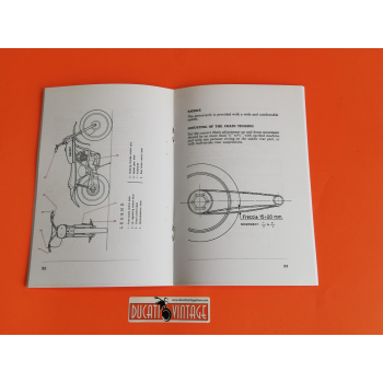 Libretto istruzioni per l'uso e la manutenzione Ducati RT in lingua inglese