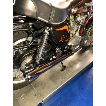 Marmitta CONTI a cono per monocilindrici Ducati, Scrambler, Yellow, Shotgun. Mark3, RT