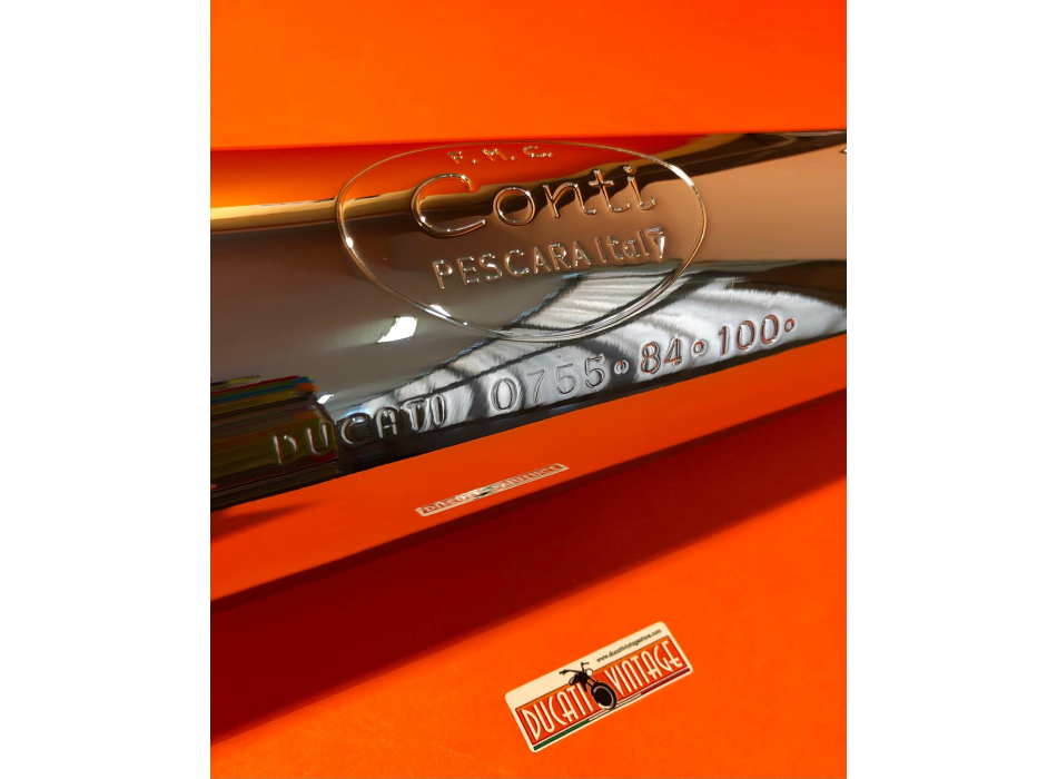 Marmitta CONTI a cono per monocilindrici Ducati, Scrambler, Yellow, Shotgun. Mark3, RT