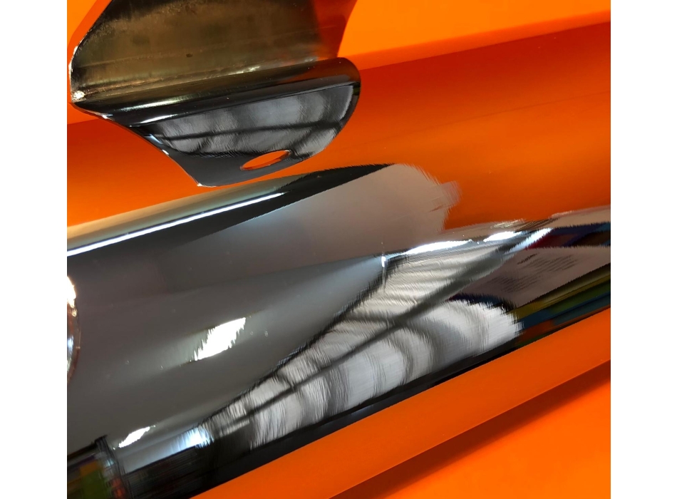 Marmitta CONTI leggermente difettata per monocilindrici Ducati, Scrambler, Yellow, Shotgun. Mark3, RT