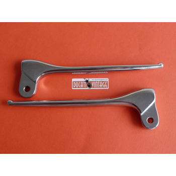 Paio di leve freno e frizione replica identica Ducati carter stretti 125 175 200