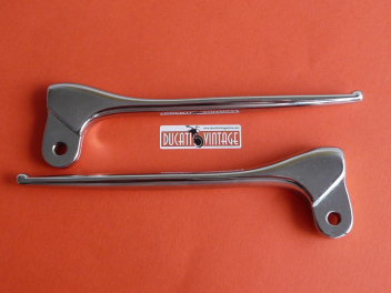 Paio di leve freno e frizione replica identica Ducati carter stretti 125 175 200