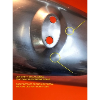 Parafango posteriore inox - con lievissimo difetto - replica identica all'originale per Ducati Mark3