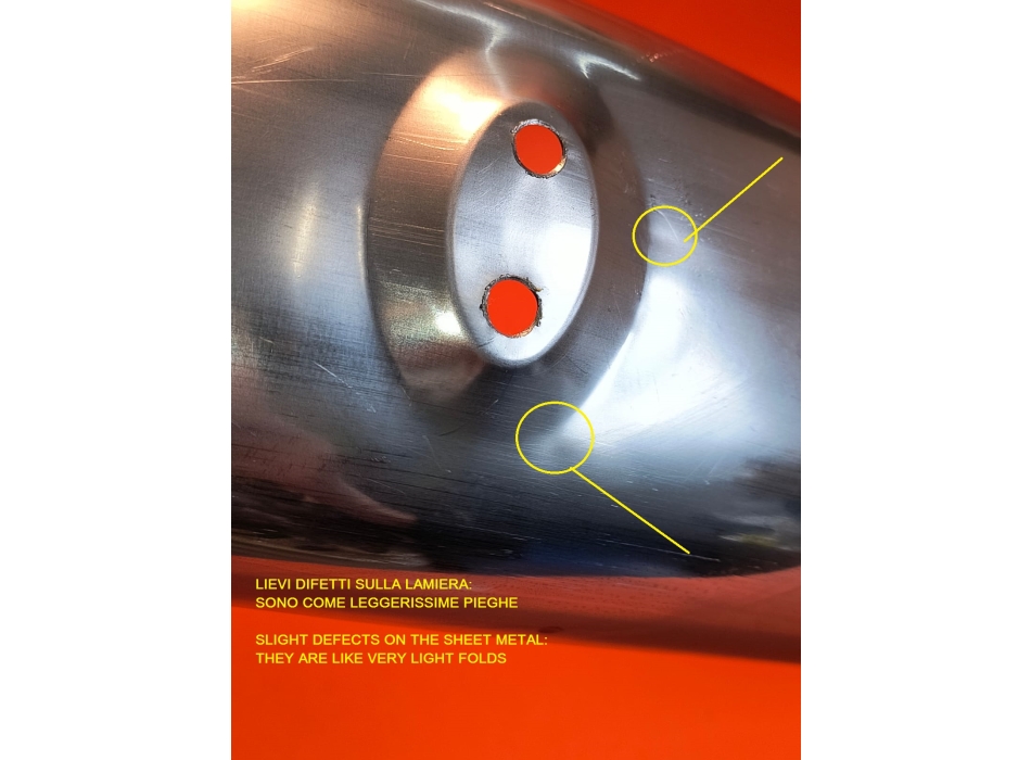 Parafango posteriore inox - con lievissimo difetto - replica identica all'originale per Ducati Mark3