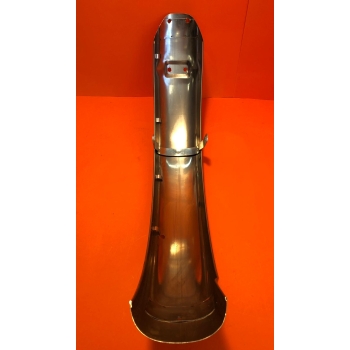Parafango posteriore inox perfetta replica per Ducati Silver Shot Gun