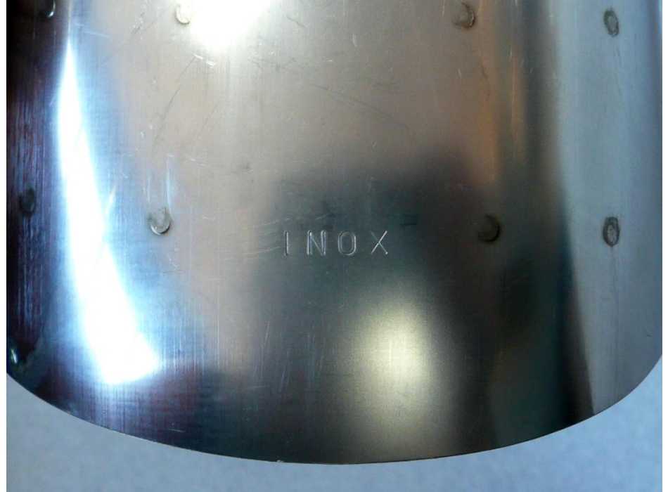 Parafango posteriore inox perfetta replica per Ducati Silver Shotgun