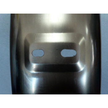 Parafango posteriore inox perfetta replica per Ducati Silver Shotgun